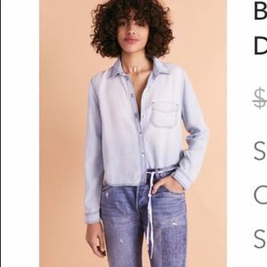 BDG CLARA acid wash DENIM BUTTON DOWN